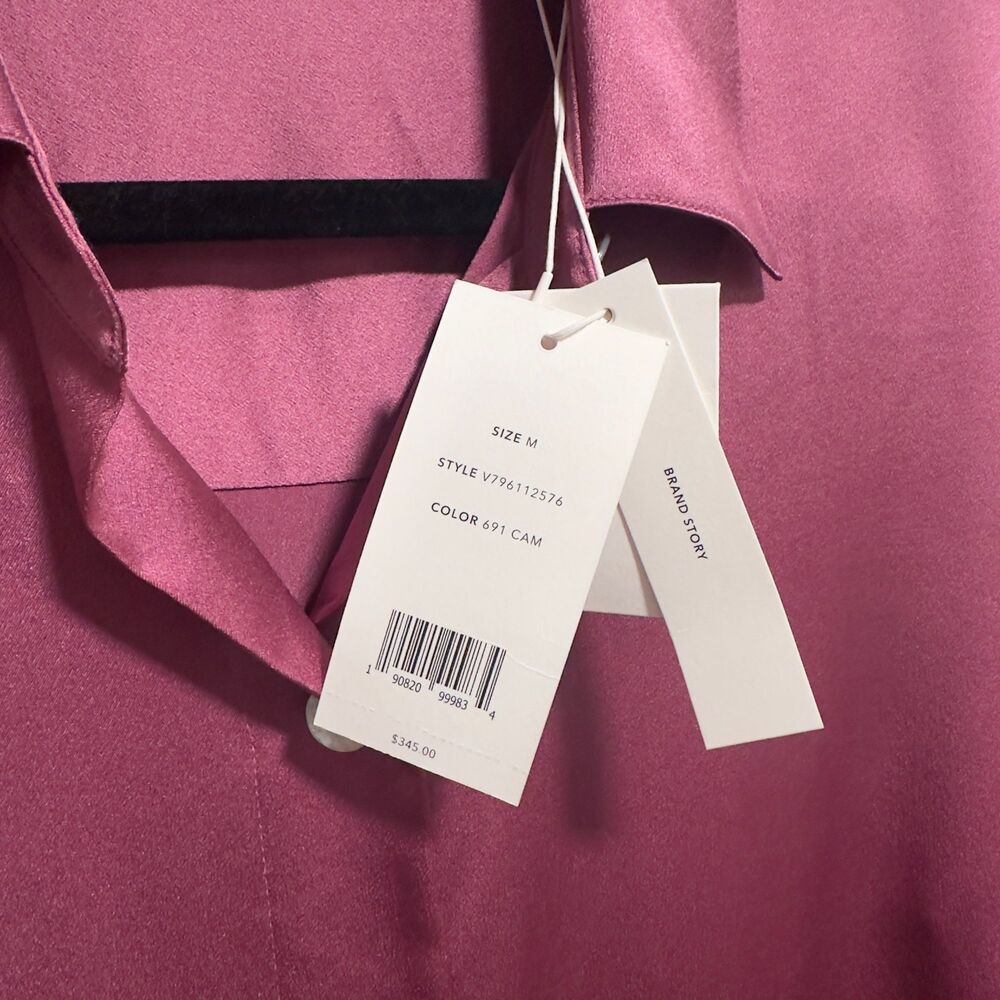 Vince Silk Satin Button Down Blouse – New With Tags - Picture 6 of 7